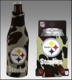 SET OF 2 PITTSBURGH STEELERS CAMO BOTTLE & CAN KOOZIES