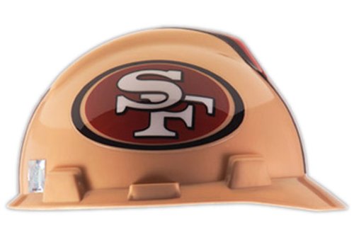 MSA 818409 Adult's San Francisco 49ers Football Logo Hard Hat One Size On Sale