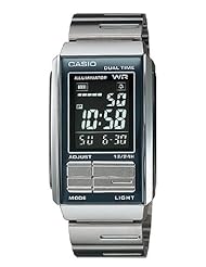 Casio #LA201W-1B Womens Futurist Metal Band Alarm Chronograph Watch