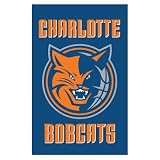 Charlotte Bobcats Nba Applique Banner Flag (44X28")"