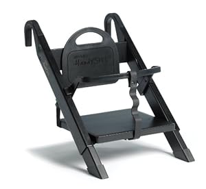 Minui HandySitt Highchair - Black & Brushed Steel