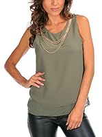 Bleu Marine Top Lana (Caqui)