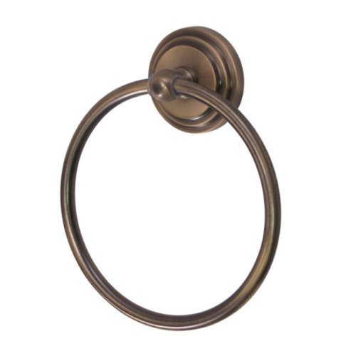 Kingston Brass BA2714AB Milano 6-Inch Towel Ring, Vintage Brass