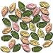 Czech Glass Beads Olivine Vitrail Leaf Leaves 5X10mm(50