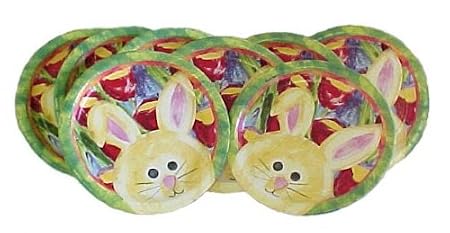 Bunny Rabbit Disposable Luncheon Plates 7-in - Pack of 8