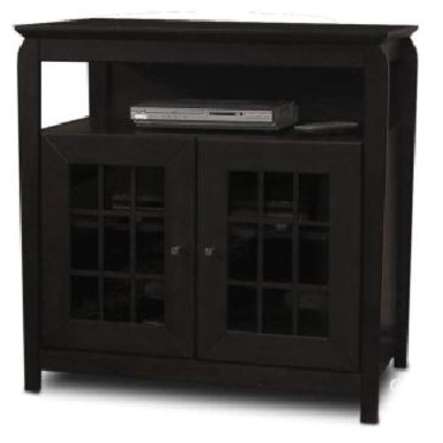 Techcraft BAY3232B Tall-Boy 32-Inch A/V Credenza (Black)