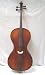 Crystalcello MC500N Ebony Satin Finish Flamed No Angle 4/4 Size Orchestra Cello with Lightweight Case + Padded Bag + Bow + Rosin