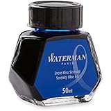 Waterman 50 ml Bottled Liquid Fountain Pen Ink, Serenity Blue (S0110720)