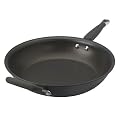 KitchenAid Light Gray Hard-Anodized 12" Open French Skillet