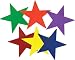 Made of tough flexible vinyl, they make great markers for a variety of activities. Set of 6 includes 1 of each color. 9 wide.