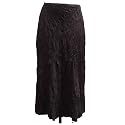 Tayberry Brown Crinkle Pattern Long Skirt