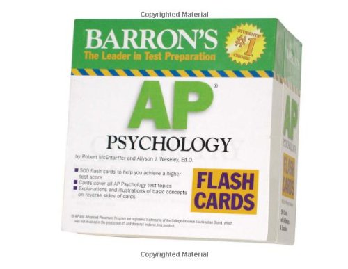 Barron's AP Psychology Flash Cards (Barron's: the Leader in Test Preparation)