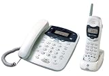 GE 27958GE1 2.4 GHz Analog Cordless Speakerphone with Answering System and Caller ID (White)