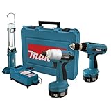 Makita 6935FDWDEX 14.4-Volt NiMH Cordless Impact Driver Kit with 6337 MForce Drill and ML143 Fluorescent Work Light
