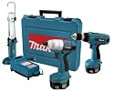 Makita 6935FDWDEX 14.4-Volt NiMH Cordless Impact Driver Kit with 6337 MForce Drill and ML143 Fluorescent Work Light
