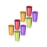 RETRO ALUMINUM TUMBLERS (SET OF 8)