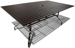 Strathwood Falkner 72-Inch Dining Table with Umbrella Hole