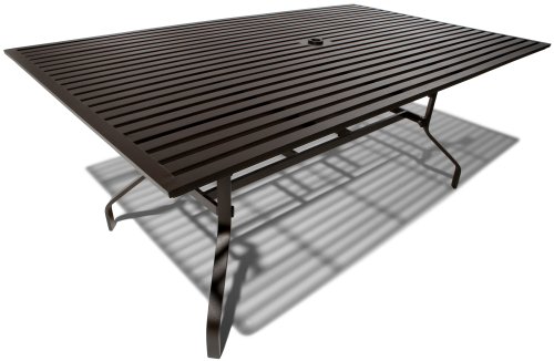 Strathwood Falkner Dining Table with Umbrella Hole, 72 Inches