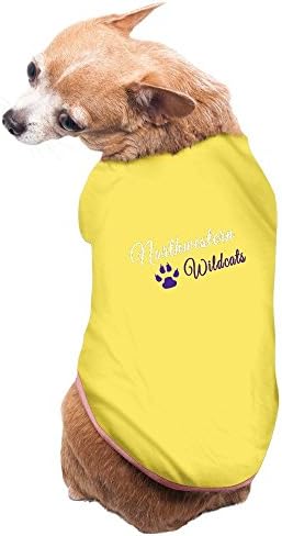 Pets Northwestern University NU Wildcats Logo Tshirts Yellow
