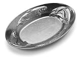 Wilton Armetale Creel & Trout Medium Oval tray