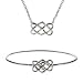 Celtic Knot Necklace and Bracelet Set