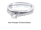 Stunning 2 Pc. Solid 14K. Gold Petite 1/2CTW. Genuine Diamond Bridal Set SI Quality