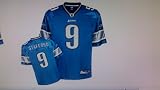 MATTHEW STAFFORD JERSEY DETROIT LIONS BLUE AUTHENTIC sz 48-50