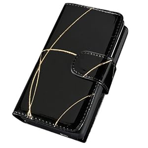 SaFPWR Battery Case XR for iPhone 3G, 3G S (Black Patent with Gold Accent)