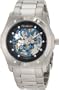 Armitron Men's 204406BISV Automatic Silver-Tone with Black and Blue Accents Dress Watch