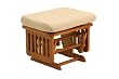 Traditional Ottoman in Cognac/Beige Finsih By Storkcraft Baby Furniture