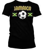 Jamaican Flags International Soccer Juniors T-shirt, Jamaica National Pride Juniors Shirt