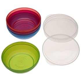 Gerber Graduates BPA Free 4 Pack Bunch-A-Bowls with Lids, Colors May Vary