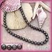 9.5-10MM "AAA" Black Tahitian South Seas Pearl Necklace