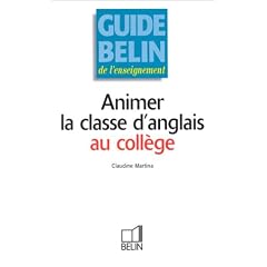 Animer la classe d'anglais au coll�ge