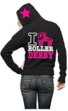 I Love Roller Derby Name Customize Zip Hoodie