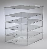 Acrylic Lucite Clear Makeup Organizer W/drawers (MD4X)