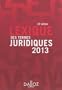 Lexique des termes juridiques 2013