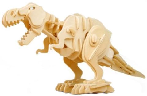Electronic Wood Voice-Controlled Dinosaur Assembly Toy