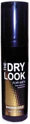 The Dry Look for Men, Non Aerosol Hairspray, Pump, MAXIMUM HOLD, 8 fl oz by Diamond Products Co