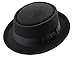 Differenttouch Men's Crushable Wool Felt Porkpie Fedora Hats Black DTHE09 (L/XL)