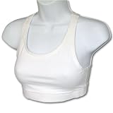 Womens Bike Sports Bra-White
