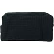 Waffle weave cosmetics travel toiletteries bag-medium size