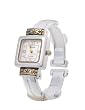 Geneva Platinum Women's High Polished Silver Fashion Watch 