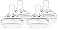 Philips Avent Natural Nipple Newborn Flow - 4 Pack