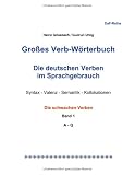 Großes Verb-Wörterbuch - Band 1 (A-Q)