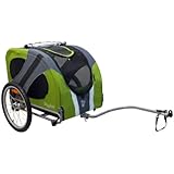 DoggyRide Novel Dog Bike Trailer, Outdoors Green