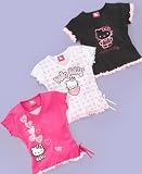 Hello Kitty Little Girl Silver Glitter Foil Tee