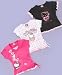 Hello Kitty Little Girl Silver Glitter Foil Tee
