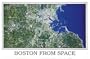 Boston From Space, Art Poster
