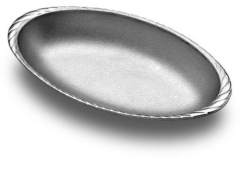 Wilton Armetale Grillware Medium Oval Au Gratin with 2 Pot Holders